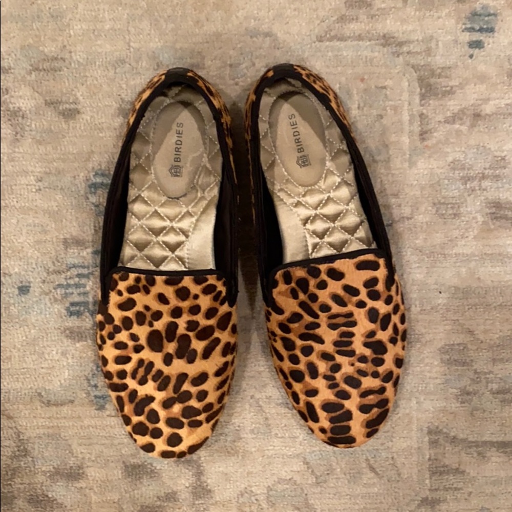Birdies leopard print loafers